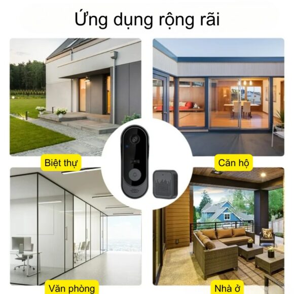 Chuông Hình Không Dây Wifi Tuya M9