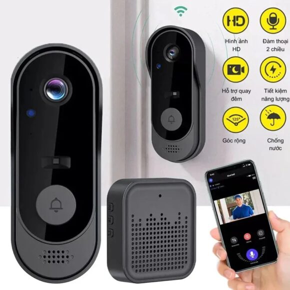 Chuông Hình Không Dây Wifi Tuya M9
