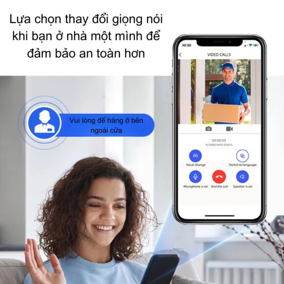 Chuông Cửa Camera Wifi Chống Nước Ngoài Trời Xsmarthome U9