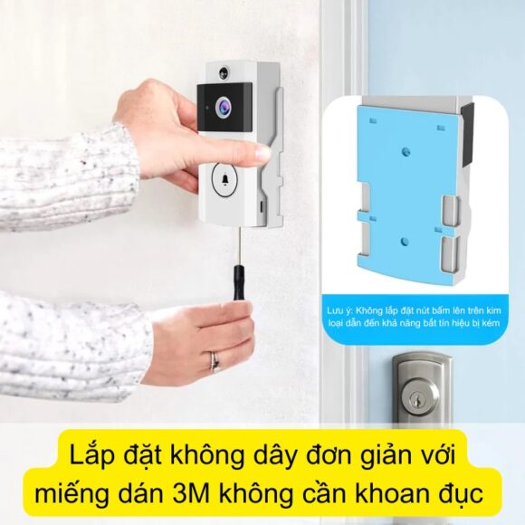 Chuông Cửa Camera Wifi Chống Nước Ngoài Trời Xsmarthome U9