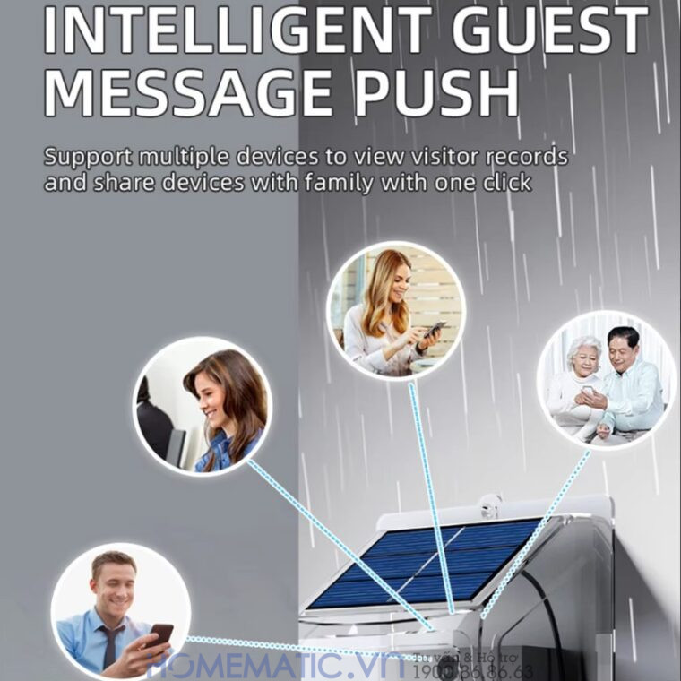 Chuông Cửa Camera Wifi Chống Nước Ngoài Trời Xsmarthome U9 có thể chia sẻ với nhiều người dùng