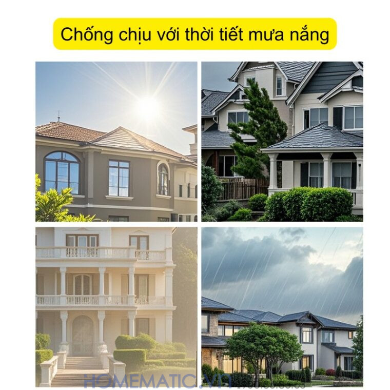 Chuông Cửa Camera Wifi Chống Nước Ngoài Trời Xsmarthome U9 chống chịu thời tiết mưa nắng