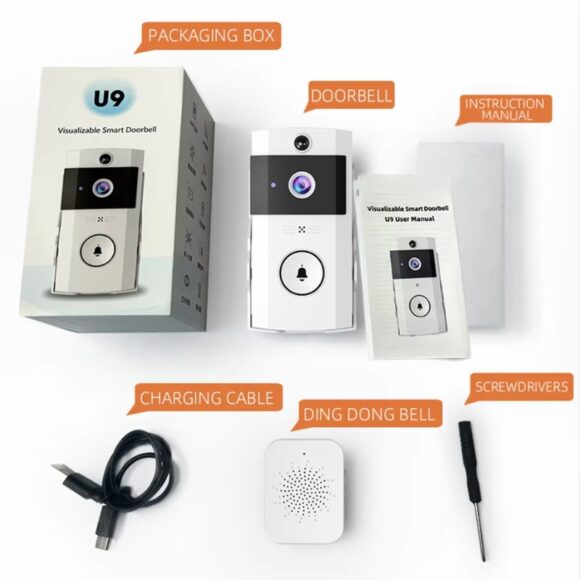 Chuông Cửa Camera Wifi Chống Nước Ngoài Trời Xsmarthome U9