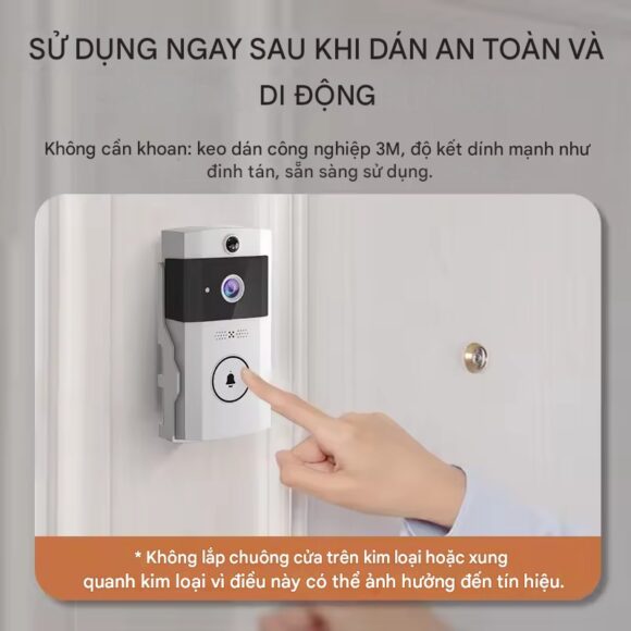 Chuông Cửa Camera Wifi Chống Nước Ngoài Trời Xsmarthome U9