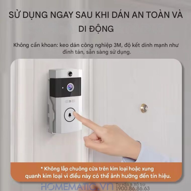 Chuông Cửa Camera Wifi Chống Nước Ngoài Trời Xsmarthome U9 Chuông Cửa Camera Wifi Chống Nước Ngoài Trời Xsmarthome U9