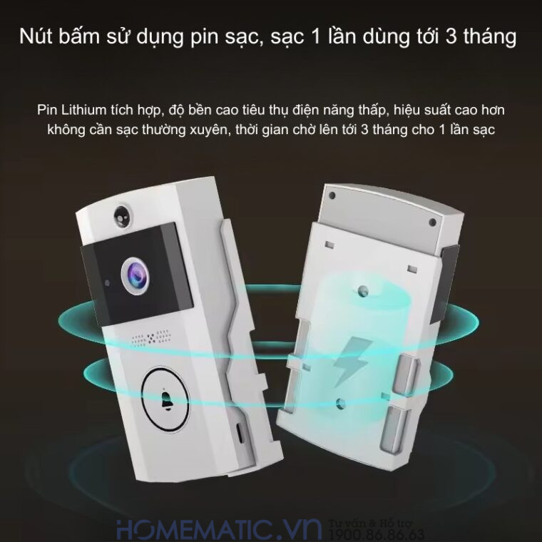 Chuông Cửa Camera Wifi Chống Nước Ngoài Trời Xsmarthome U9