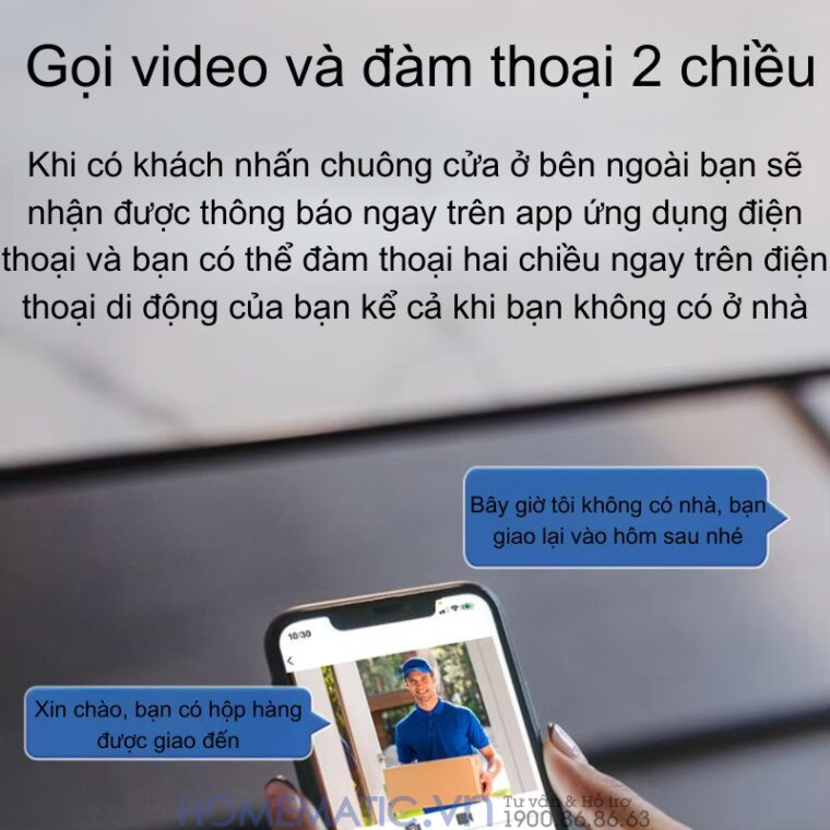 Chuông Cửa Camera Wifi Chống Nước Ngoài Trời Xsmarthome U9