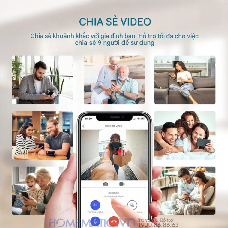 Chuông Cửa Camera Wifi Chống Nước Ngoài Trời Xsmarthome U9 Chuông Cửa Camera Wifi Chống Nước Ngoài Trời Xsmarthome U9