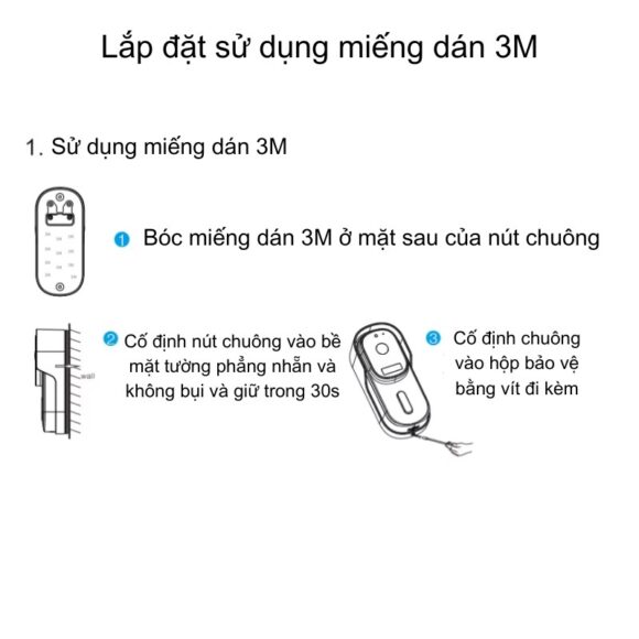 Chuông Cửa Thông Minh Có Camera Wifi Pin Sạc Lớn + Cắm Nguồn Smartlife Wf001b