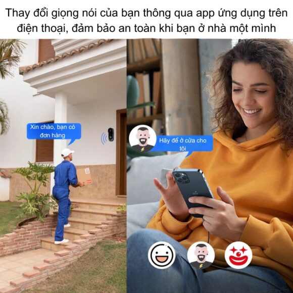 Chuông Hình Không Dây Wifi Tuya M9