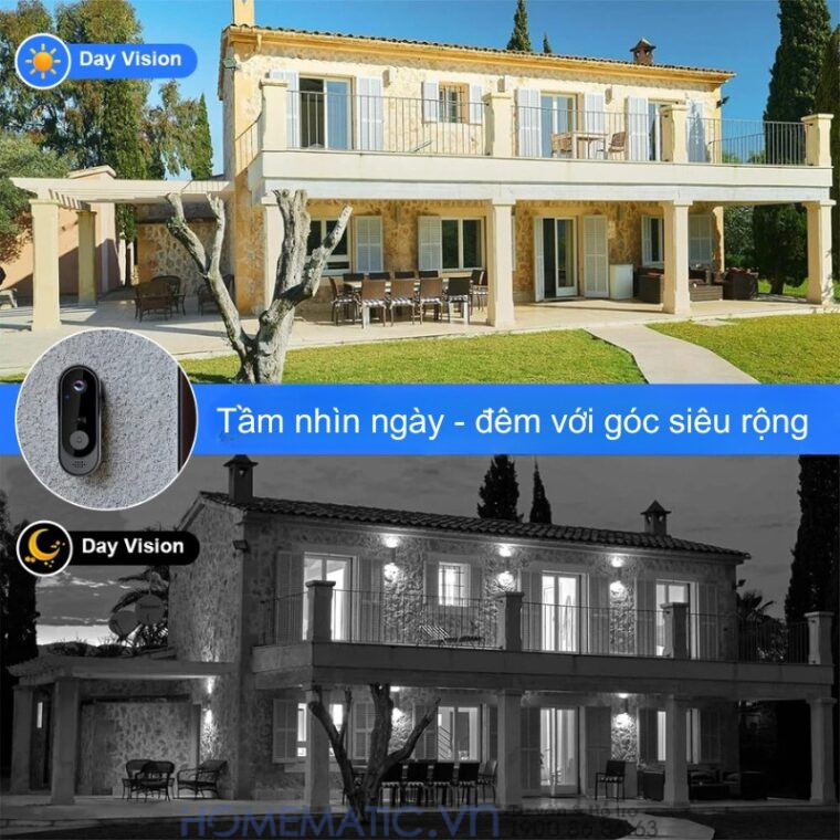 Chuông Hình Không Dây Wifi Tuya M9 Chuông Hình Không Dây Wifi Tuya M9