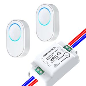 Bộ Công Tắc điện điều Khiển Từ Xa Bằng Remote Whk01-4 bộ 1 công tắc + 2 nút bấm