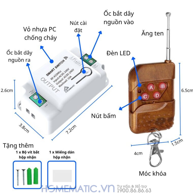 Bộ Công Tắc điện điều Khiển Từ Xa Bằng Remote Whk01-4 các tính năng Bộ Công Tắc điện điều Khiển Từ Xa Bằng Remote Whk01-4 các tính năng