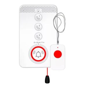 Chuông Báo Khẩn Cấp Cho Người Già Sử Dụng Sim 4g Exsmith Pb4gsos Báo Về điện Thoại