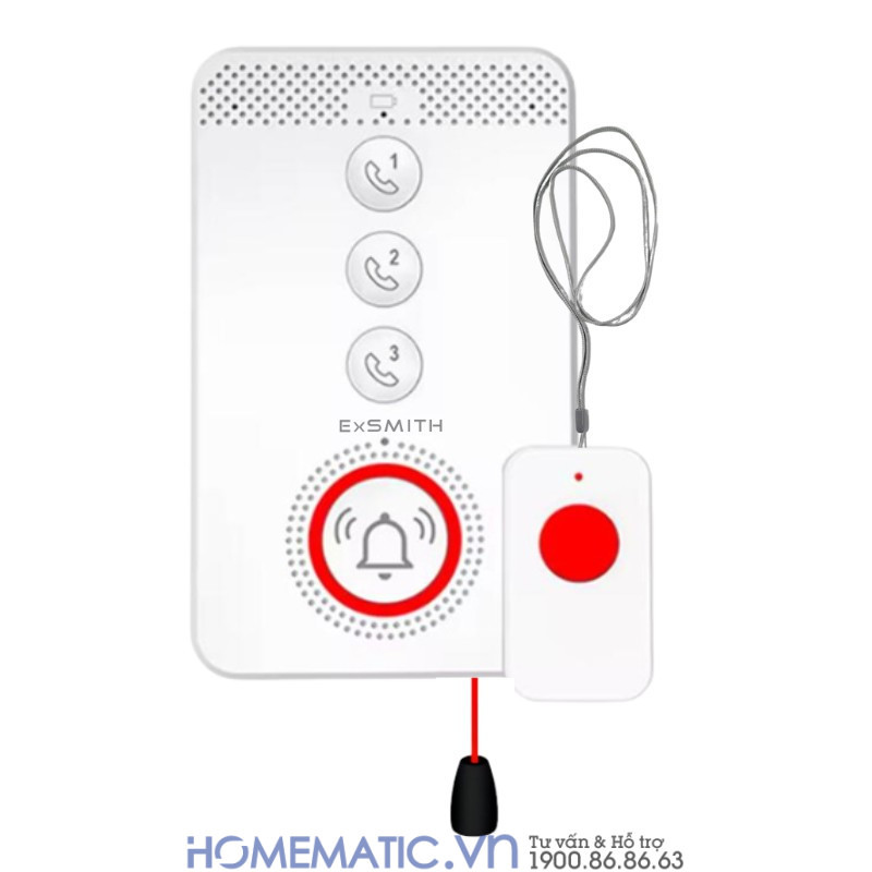 Chuông Báo Khẩn Cấp Cho Người Già Sử Dụng Sim 4g Exsmith Pb4gsos Báo Về điện Thoại Chuông Báo Khẩn Cấp Cho Người Già Sử Dụng Sim 4g Exsmith Pb4gsos Báo Về điện Thoại