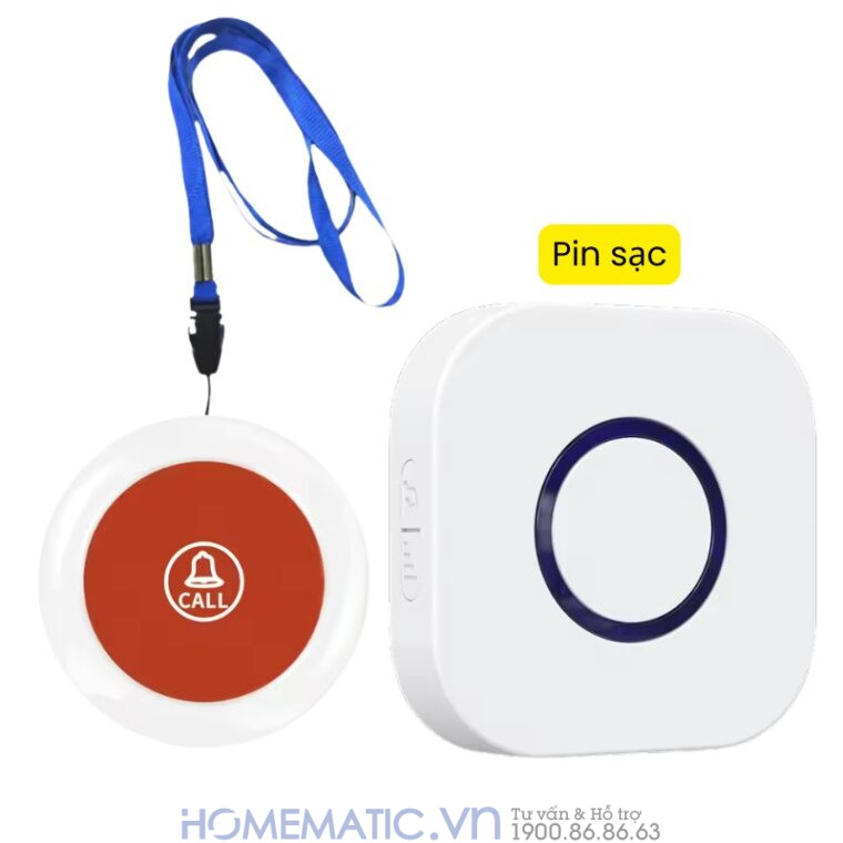 Chuông Không Dây Cho Người Già Qx02sos pin sạc