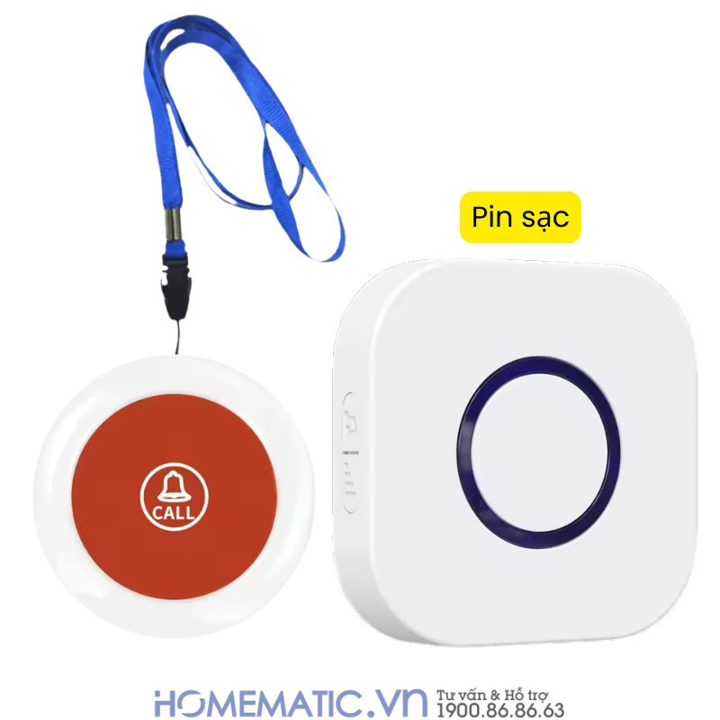 Chuông Không Dây Cho Người Già Qx02sos pin sạc Chuông Không Dây Cho Người Già Qx02sos pin sạc