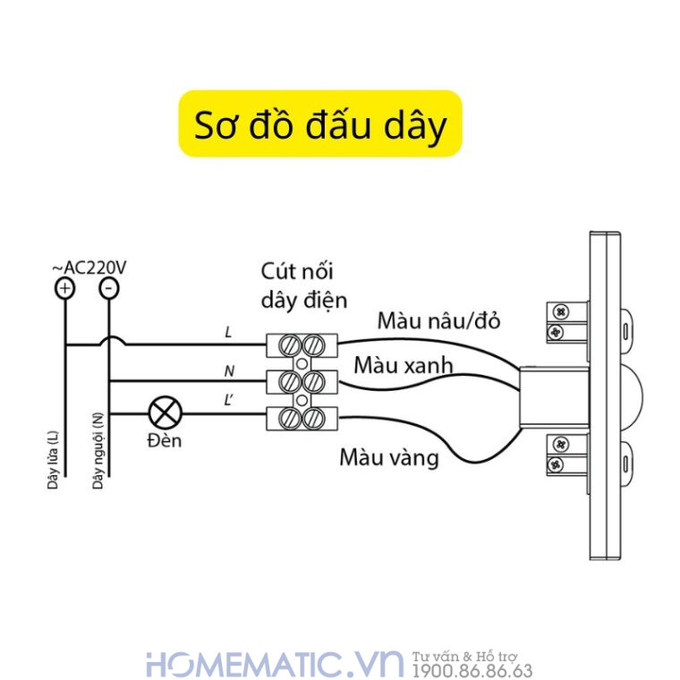 Công Tắc Cầu Thang đảo Chiều Cảm Biến Chuyển động Hmx10 Hmx-3s-tirfv1