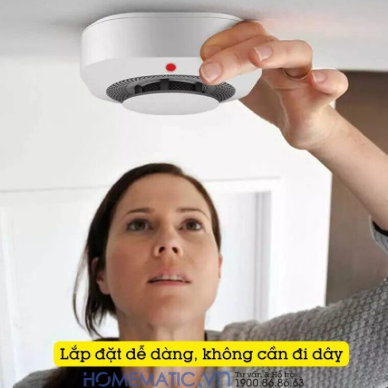 Đầu Báo Khói Wifi Báo Cháy Về điện Thoại Exsmith Tf210