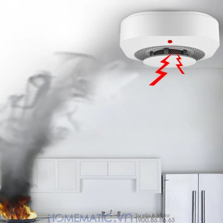 Đầu Báo Khói Wifi Báo Cháy Về điện Thoại Exsmith Tf210