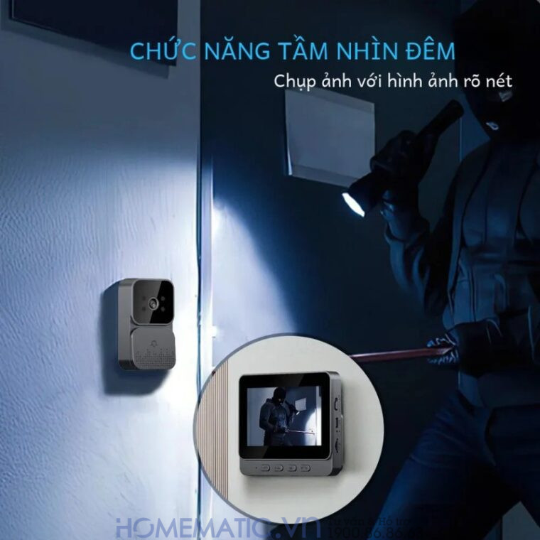 Chuông Cửa Có Hình Không Dây M10