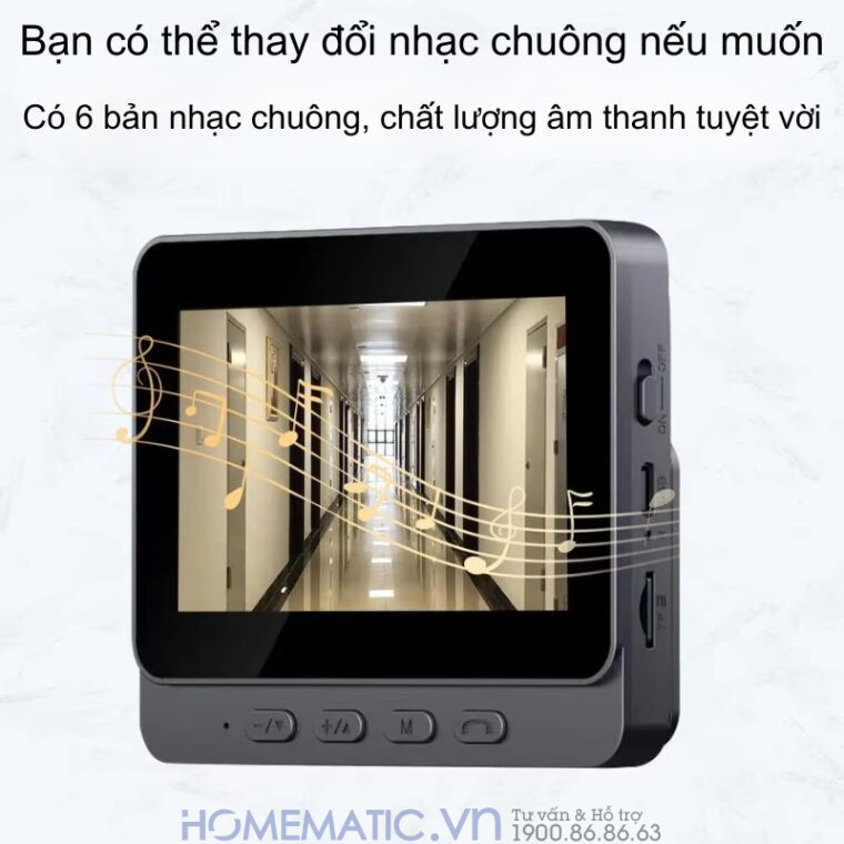 Chuông Cửa Có Hình Không Dây M10