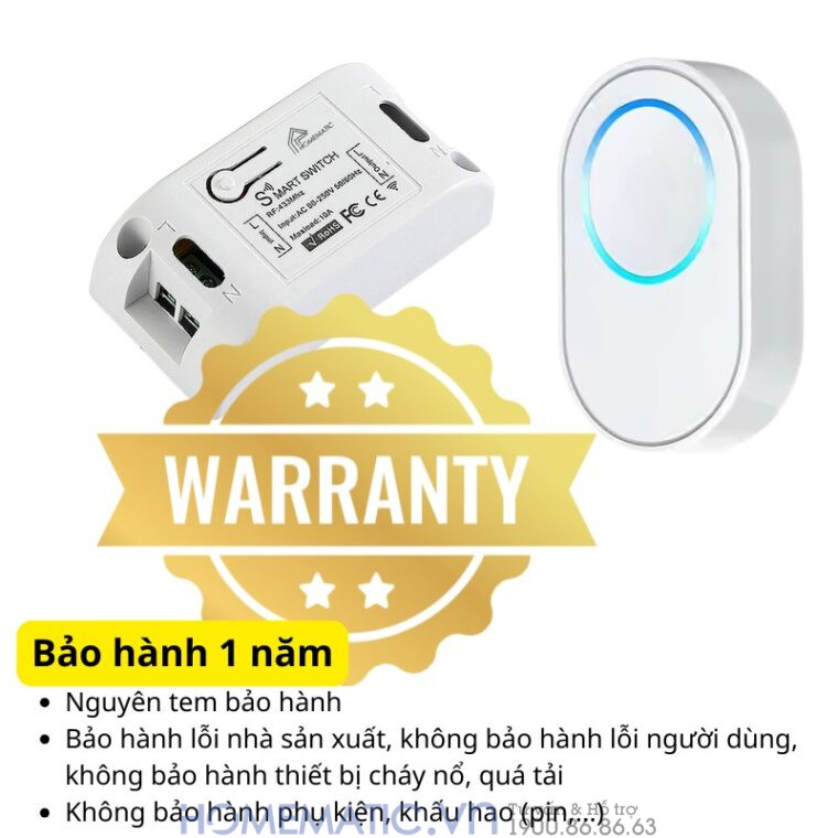 Bộ Công Tắc điều Khiển đèn Từ Xa Qua Wifi Whk02