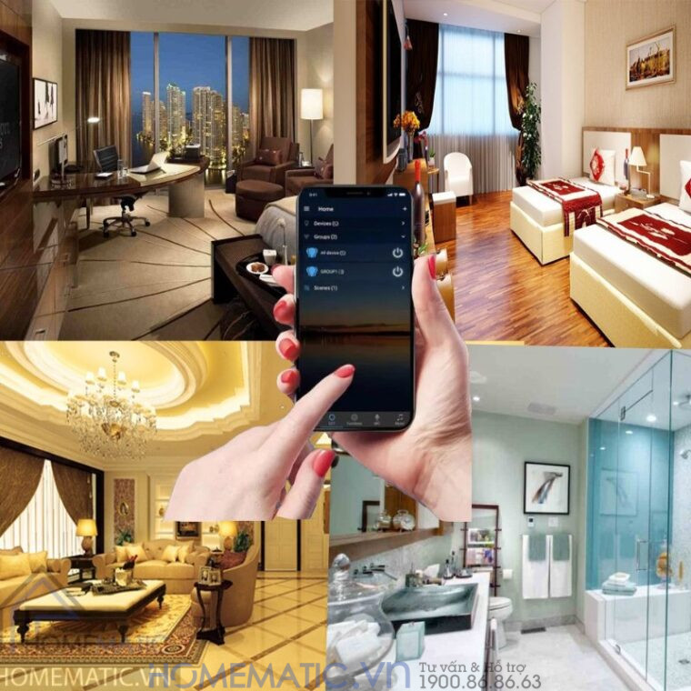 Bộ Công Tắc điều Khiển đèn Từ Xa Qua Wifi Whk02