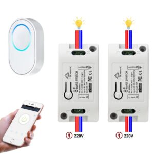Bộ Công Tắc điều Khiển đèn Từ Xa Qua Wifi Whk02