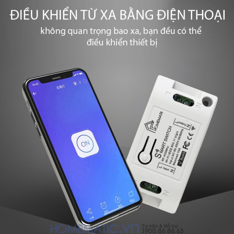 Bộ Công Tắc điều Khiển đèn Từ Xa Qua Wifi Whk02