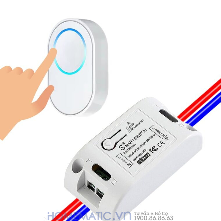 Bộ Công Tắc điều Khiển đèn Từ Xa Qua Wifi Whk02