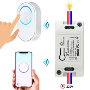 Bộ Công Tắc điều Khiển đèn Từ Xa Qua Wifi Whk02