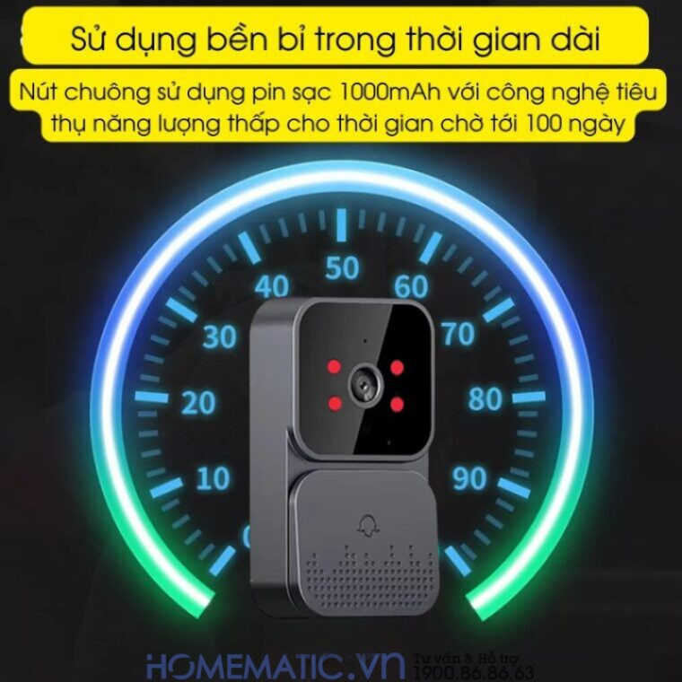 Chuông Cửa Có Hình Không Dây M10