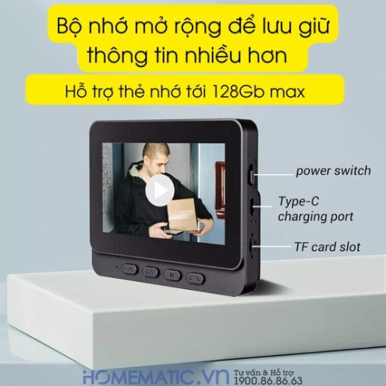 Chuông Cửa Có Hình Không Dây M10