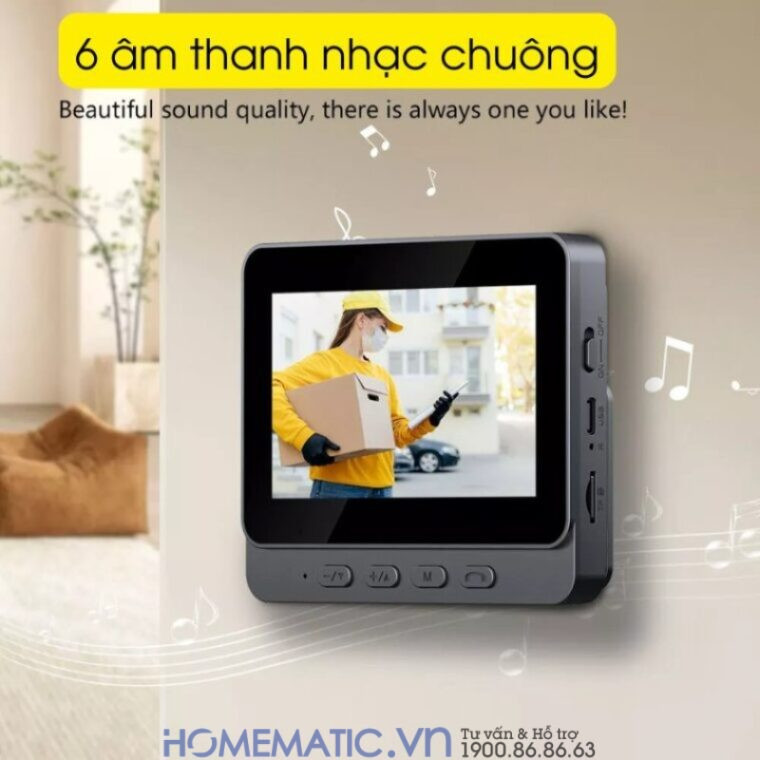 Chuông Cửa Có Hình Không Dây M10