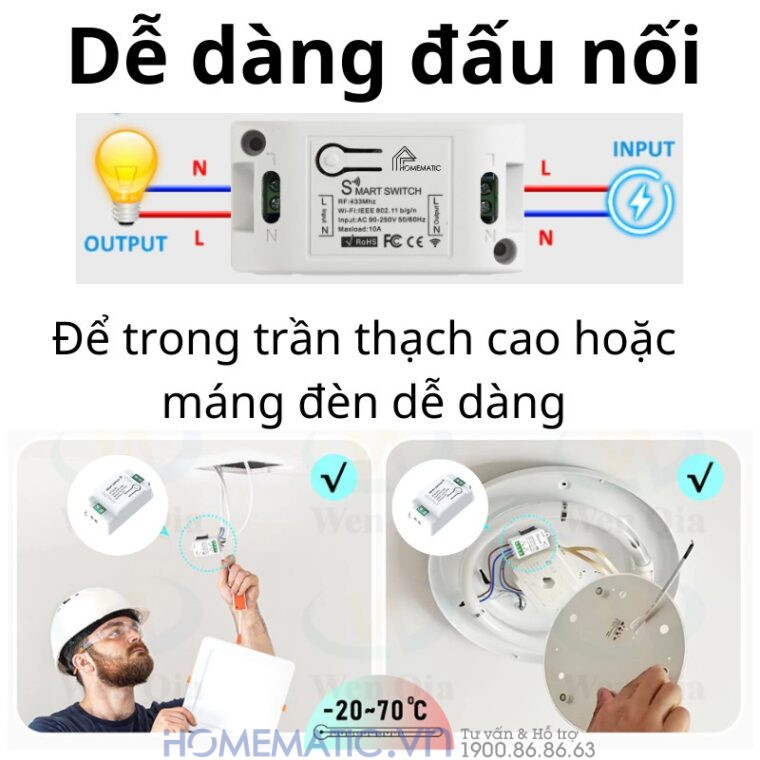 Bộ Công Tắc điện Thông Minh Wifi Hỗ Trợ điều Khiển Từ Xa Bằng Remote 8-12 Kênh Whk02-812