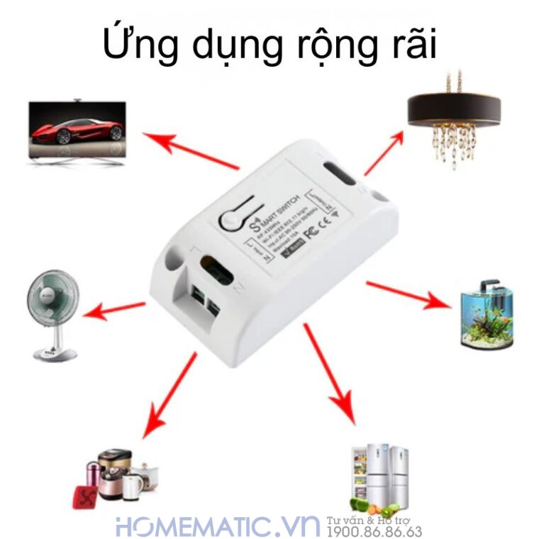 Bộ Công Tắc điện Thông Minh Wifi Hỗ Trợ điều Khiển Từ Xa Bằng Remote 8-12 Kênh Whk02-812