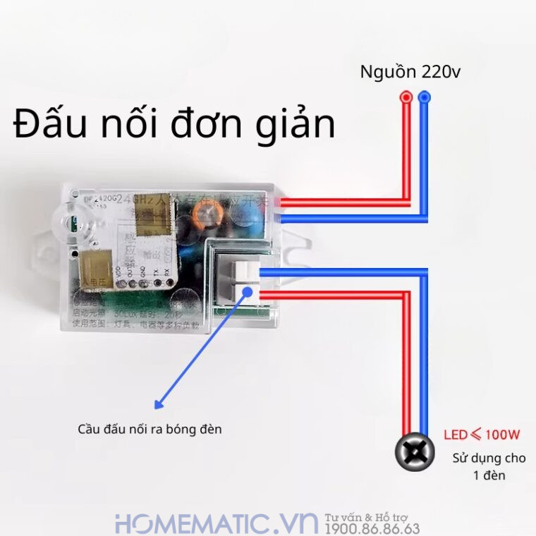 Cảm Biến Hiện Diện Radar Milimet 24g Siêu Nhạy Ms680-ra
