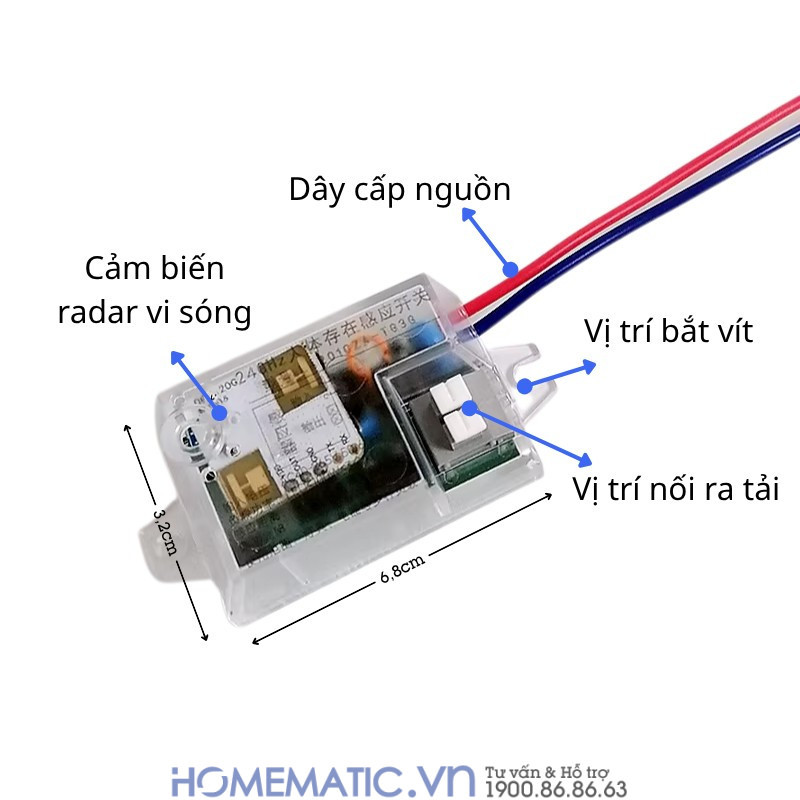 Cảm Biến Hiện Diện Radar Milimet 24g Siêu Nhạy Ms680-ra các chức năng Cảm Biến Hiện Diện Radar Milimet 24g Siêu Nhạy Ms680-ra các chức năng