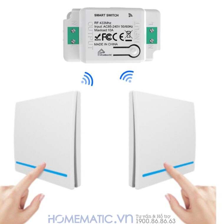 Công Tắc Không Dây Dán Tường Whk01-rb3