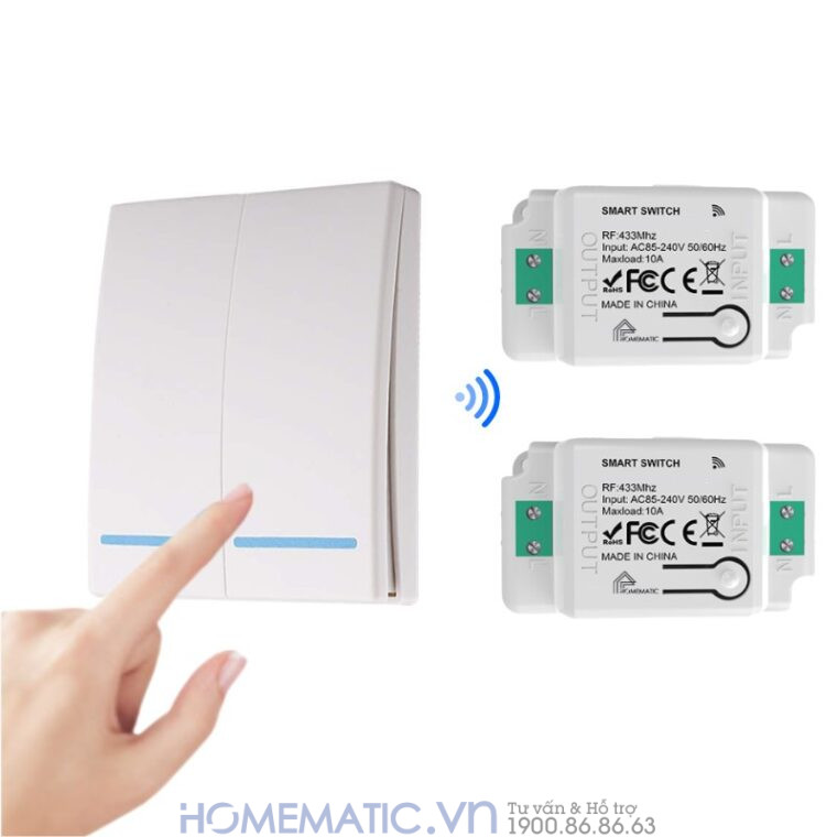 Công Tắc Không Dây Dán Tường Whk01-rb3