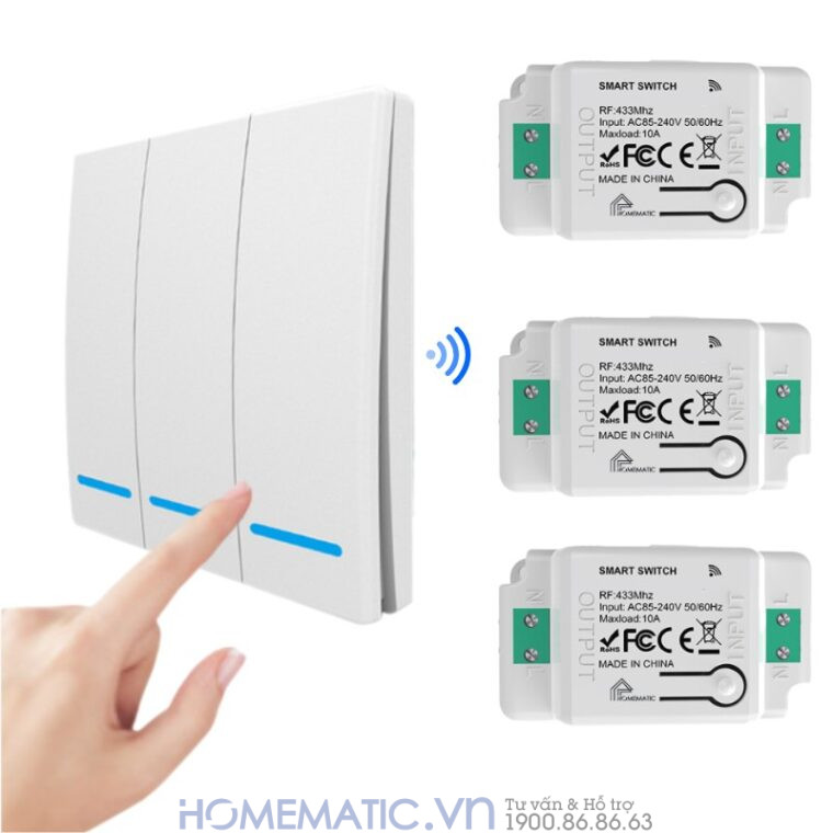 Công Tắc Không Dây Dán Tường Whk01-rb3