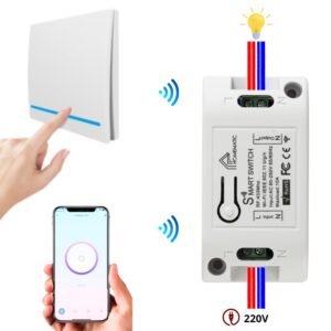 Công Tắc Không Dây Wifi Dán Tường Whk02-rb3