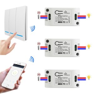 Công Tắc Không Dây Wifi Dán Tường Whk02-rb3