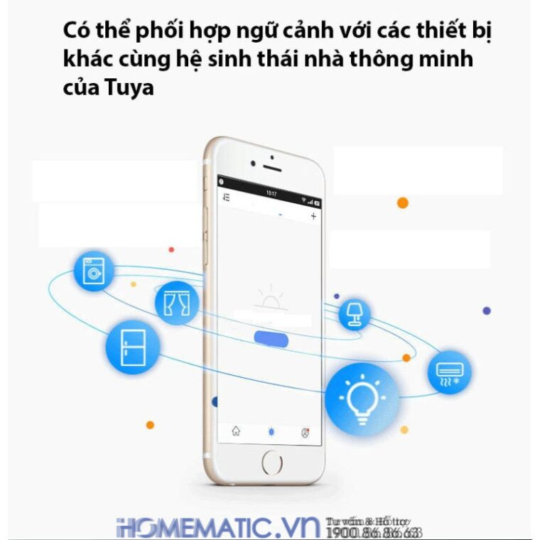 Công Tắc Không Dây Wifi Dán Tường Whk02-rb3