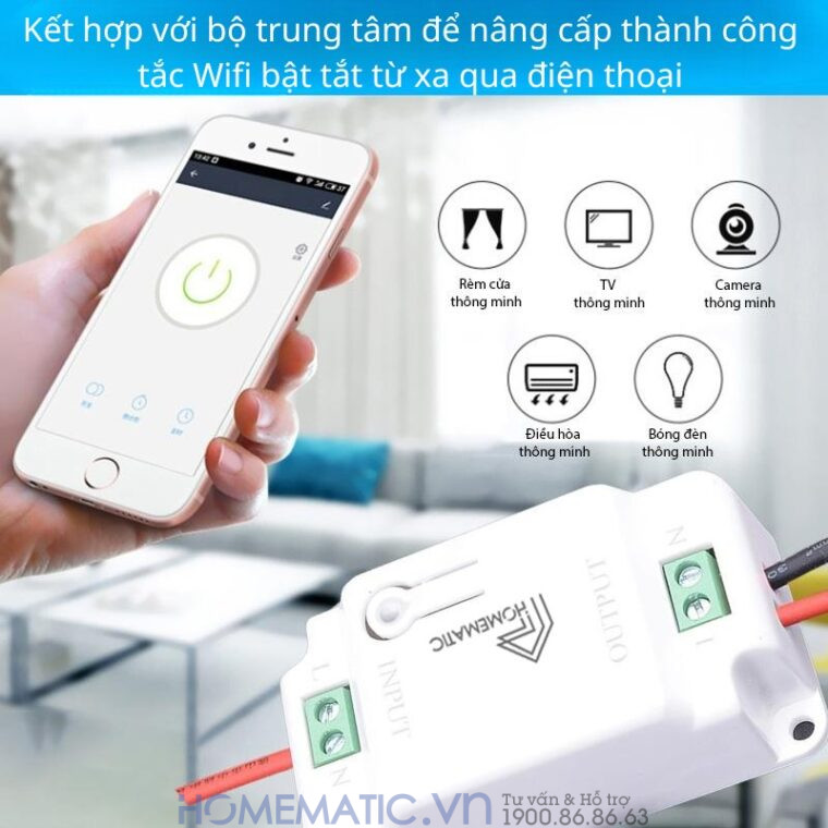 Công Tắc Không Dây Dán Tường Whk01-rb3