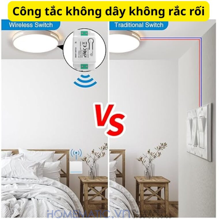 Công Tắc Không Dây Dán Tường Whk01-rb3