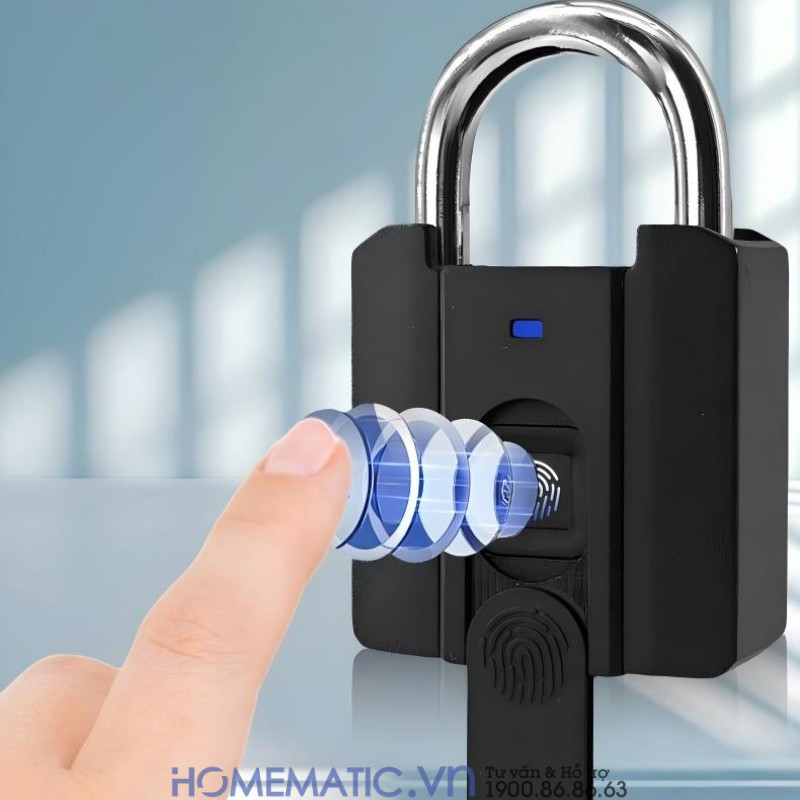 Ổ Khóa Vân Tay Cửa Cổng Chống Nước Càng 8mm Exsmith P04 Ổ Khóa Vân Tay Cửa Cổng Chống Nước Càng 8mm Exsmith P04