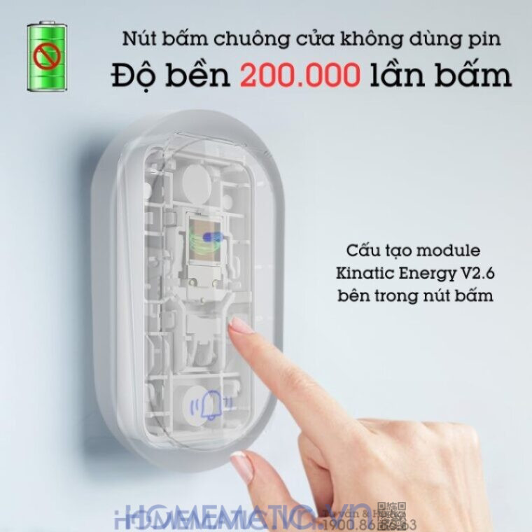 Chuông Cửa Không Dây Không Pin Jbm09