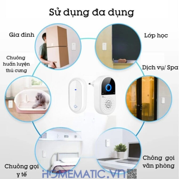 Chuông Cửa Không Dây Không Pin Jbm09